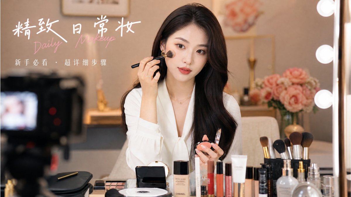 小小绘精致妆容视频演示教程